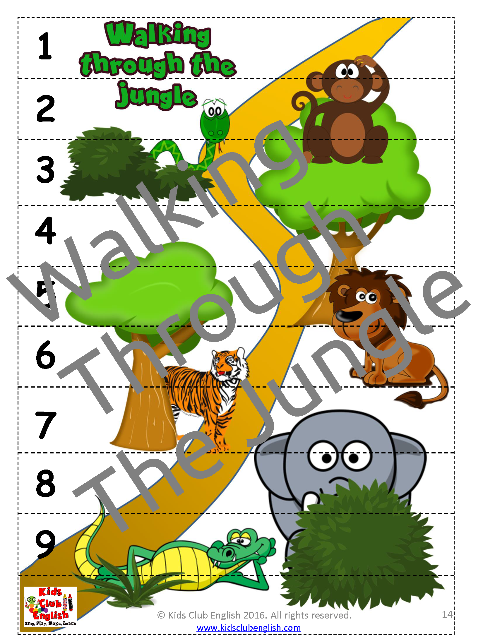 Jungle Animals Activity Kit